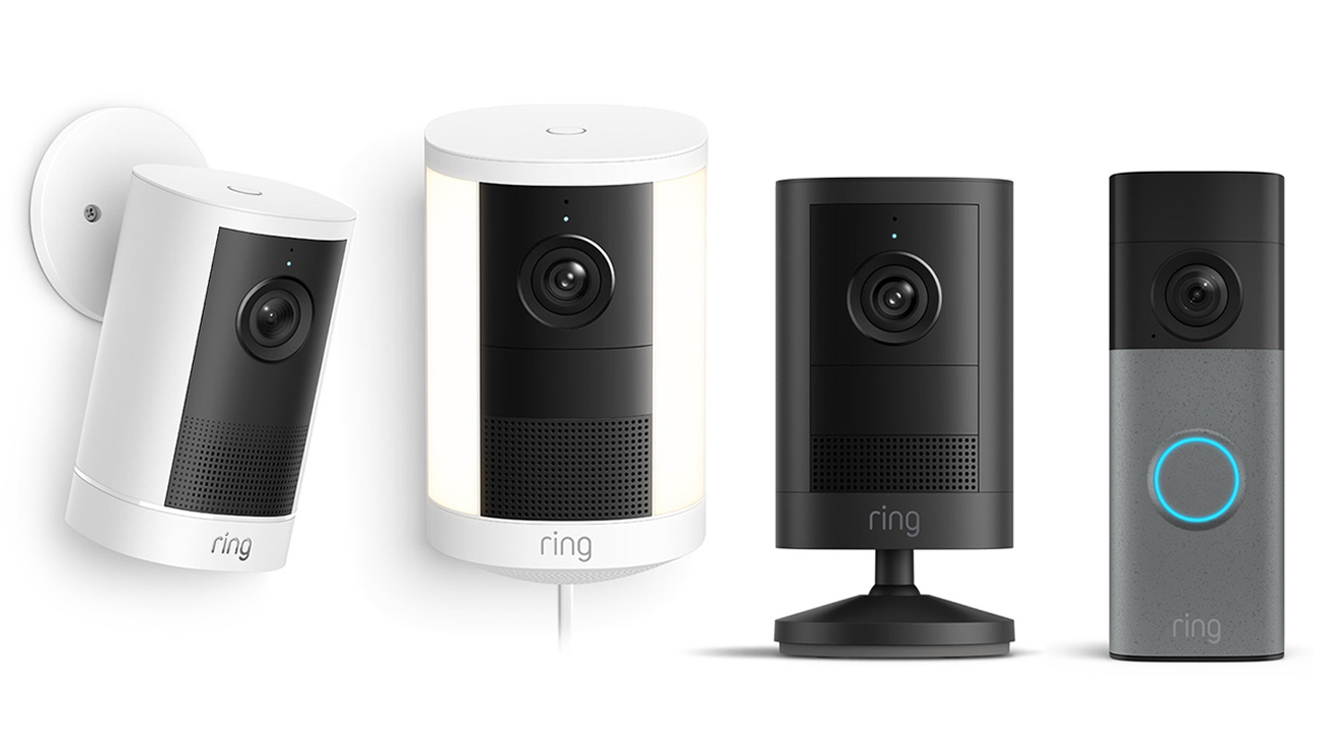 Amazonが日本で発表したRingの新型カメラとドアベル4機種の公式製品写真