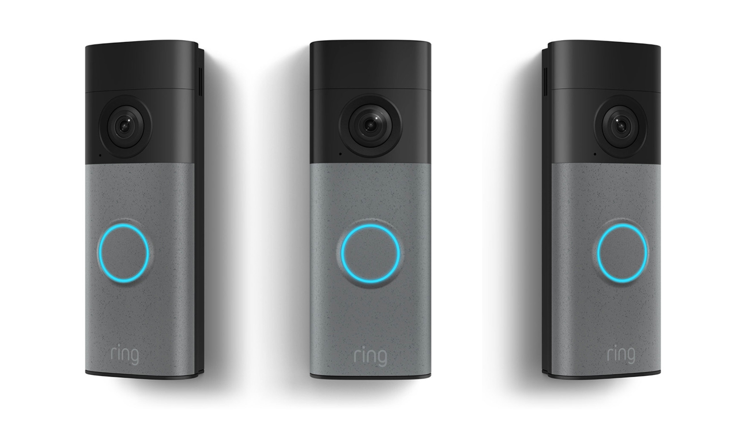 Ring Battery Doorbell 2Kの正面と斜めからの本体写真